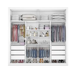Guarda Roupa Sevilha 1 Porta com Espelho Mdf - Mademarcs - 3