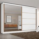 Ver imagem 1 de Guarda Roupa Sevilha 1 Porta com Espelho 100% Mdf - Mademarcs