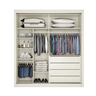 Guarda-roupa Roupeiro Zurique 2 Portas com 1 Espelho 100% Mdf - Off-white - Europa - 2