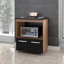 Ver imagem 6 de Balcão para Cooktop Elisa 5 Bocas 2 Portas Savana Preto Moblis