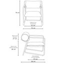Ver imagem 4 de Poltrona Detroit Base Titânio Bouclé Verde Claro - Nexta Casa