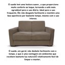 Ver imagem 5 de Sofá Estofado 2 Lugares Sala Estar Recepção Clarice Suede Capuccino