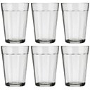 Ver imagem 1 de Kit 6 Copos Americanos Vidro Transparente 190ml Café Cerveja Bar Nadir Figueiredo