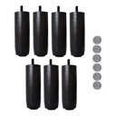 Ver imagem 1 de Kit 12 Pés Tdc Preto Cama Box ou Baú C/ Feltro
