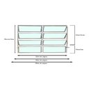 Ver imagem 4 de Vitro Basculante 2 Seções de Alumínio Branco 80x120