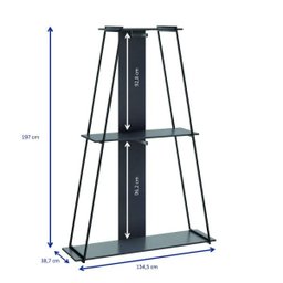 Estante Roupeiro com Prateleira Tog - Espresso - Be Mobiliario - 3