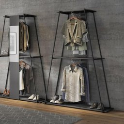 Estante Roupeiro com Prateleira Tog - Espresso - Be Mobiliario - 1