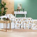 Ver imagem 2 de Jogo de Cama Lençol Lutti Solteiro Infantil 200 Fios Estampado 3 Peças Trator Caminhão Branco - 100%