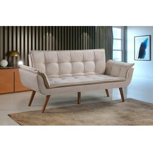 Poltrona Namoradeira 3 lugares -Bege