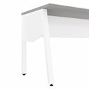 Ver imagem 7 de Plataforma Individual Trabalho Escritório com Caixa de Tomadas F5 Office 150cm Industrial Cinza Sagrado e Branco