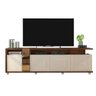 Rack para TV Columbus até 75 Polegadas c/ 4 Portas e 2 Nichos Havana/Off White - Caemmun - 1