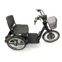 Ver imagem 2 de Triciclo Elétrico Fox 800w Freio-disco e Ré Preto - Duos Bike