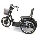 Ver imagem 1 de Triciclo Elétrico Fox 800w Freio-disco e Ré Preto - Duos Bike