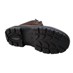 Bota Botina de Segurança Couro Nobuck Bico PP Marrom Cadarço EPI Imbiseg 45 - 8