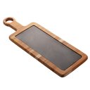 Ver imagem 3 de Tábua madeira teca c/pedra ardósia 46x16x2cm