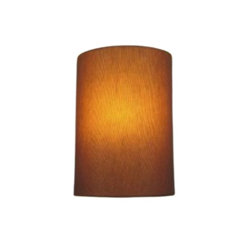 Arandela Meia Cana Retro Vivare Md-2003 Cúpula em Tecido 25/18x10cm - Bivolt - Palha - 110V/220V