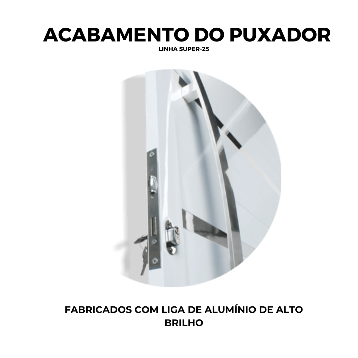 Puxador de Alumínio para Portas Escovado Dubai 60cm Brimak - 5