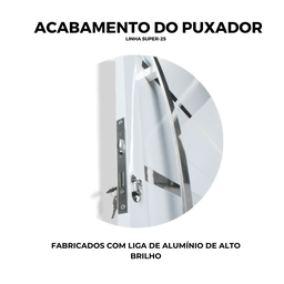 Puxador de Alumínio para Portas Escovado Dubai 60cm Brimak - 5