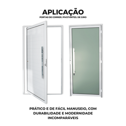 Puxador de Alumínio para Portas Escovado Milão 60cm Brimak - 5