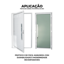 Ver imagem 3 de Puxador de Alumínio para Portas Escovado Milão 80cm Brimak