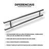 Puxador de Alumínio para Portas Escovado Londres 100cm Brimak - 3