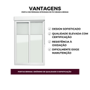 Ver imagem 4 de Porta de Correr com Persiana Integrada Pvc 2 Folhas com Vidro Liso Temperado Itec 230x120cm Brimak