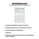 Ver imagem 3 de Porta de Correr com Persiana Integrada Pvc 2 Folhas com Vidro Liso Temperado Itec 230x120cm Brimak