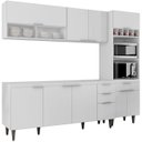 Ver imagem 2 de Armário de Cozinha Cp02 para Pia 180cm Pérola Z34 Branco - Mpozenato
