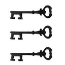 Ver imagem 1 de Kit 3 Chaves Decorativas Rústica Enfeite em Ferro Nº 04 33cm
