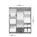 Ver imagem 2 de Guarda-Roupa Casal 6 Portas 2 Gavetas Chile Niquel e Branco