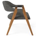 Ver imagem 6 de Kit 4 Cadeiras de Jantar e Estar Living Estofada Nadja L02 Linho Mescla Chumbo - Lyam Decor