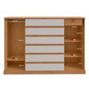 Ver imagem 4 de Cômoda Sapateira Vedra Amêndoa Clean Off White – Lopas