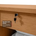 Ver imagem 7 de Cômoda Sapateira Vedra Amêndoa Clean Off White – Lopas