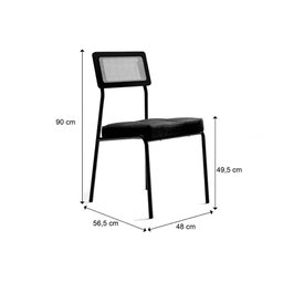 Conjunto: Mesa Sala Jantar Átria 1592 Aço C/ Tampo Madeirado 160x90cm e 6 Cadeiras Lux Rose/freijo - 5