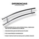 Ver imagem 3 de Puxador de Alumínio para Portas Polido Athenas 40cm Brimak