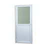 Porta de Giro Mista de Pvc com Vidro Mini Boreal Direita Branco Itec 216x80cm Brimak - 1