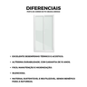 Porta de Correr de Pvc 2 Folhas com Vidro Liso Temperado Branco 210x150cm - 3