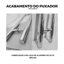 Ver imagem 4 de Puxador de Alumínio para Portas Polido Londres 80cm Brimak