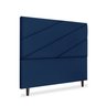 Cabeceira Estofada Queen Cristal 160cm Suede Azul Marinho - 3