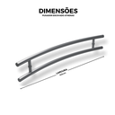 Ver imagem 4 de Puxador de Alumínio para Portas Escovado Athenas 40cm Brimak