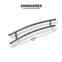 Ver imagem 4 de Puxador de Alumínio para Portas Escovado Athenas 60cm Brimak