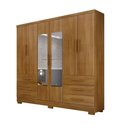 Ver imagem 1 de Guarda Roupa Solteiro Encant 6 Portas de Bater 6 Gavetas MDP com Espelho Cumaru 180cm