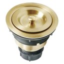 Ver imagem 1 de Valvula Pia Cozinha Dourada Americana 4.1/2 Cesto Removivel