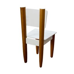Conjunto Mesa e Cadeira Infantil Pés Palito Formato Avião:vermelho-branco-marrom - 6