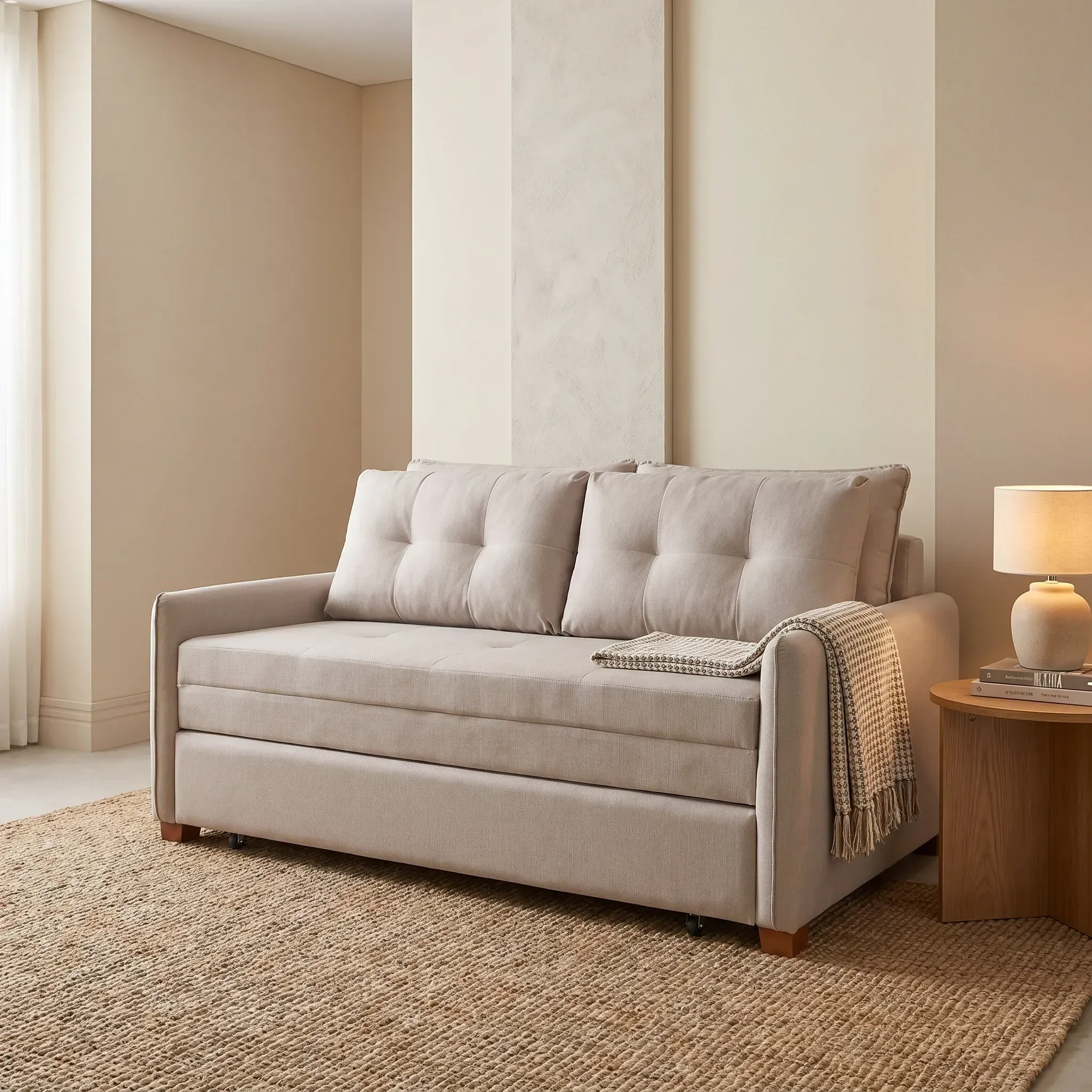 Ver imagem 2 de Sofá Cama Casal 95cm x 157cm Montreal