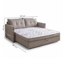 Ver imagem 4 de Sofá Cama Casal 95cm x 157cm Montreal