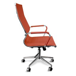 Cadeira Presidente Giratória Esteirinha Charles Eames Bege - 3