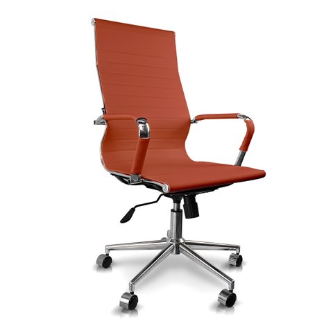 Cadeira Presidente Giratória Esteirinha Charles Eames Bege