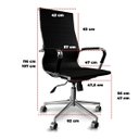 Ver mais imagens de Cadeira Presidente Giratória Esteirinha Charles Eames Bege