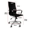 Cadeira Presidente Giratória Esteirinha Charles Eames Bege - 8